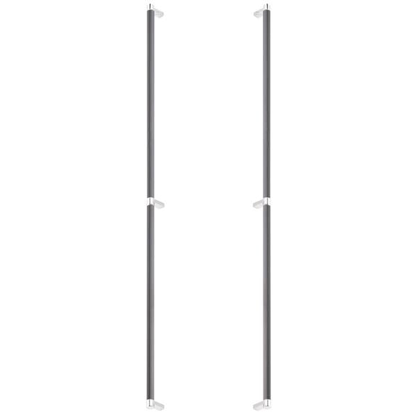 Emtek - Back to Back, Select Appliance Pull 36 Inch C-C, Rectangular Stem, Smooth Bar