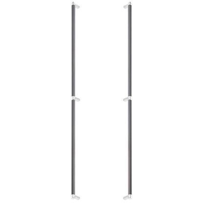 Emtek - Back to Back, Select Appliance Pull 36 Inch C-C, Rectangular Stem, Smooth Bar
