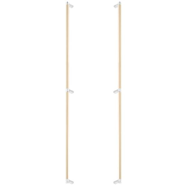 Emtek - Back to Back, Select Appliance Pull 36 Inch C-C, Rectangular Stem, Smooth Bar