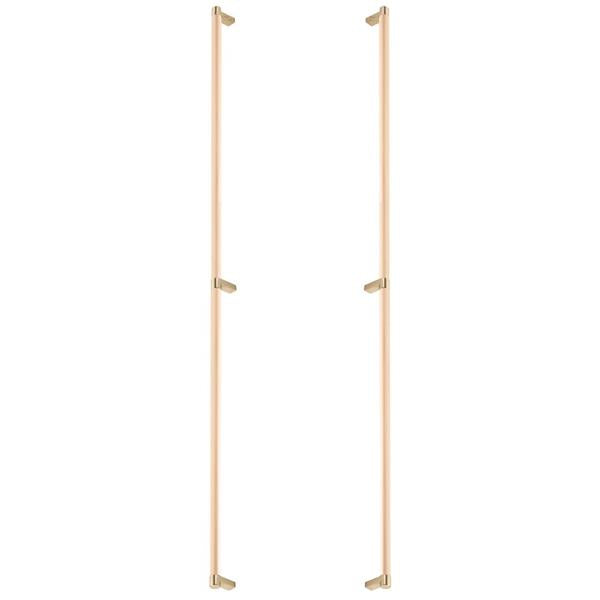 Emtek - Back to Back, Select Appliance Pull 36 Inch C-C, Rectangular Stem, Smooth Bar