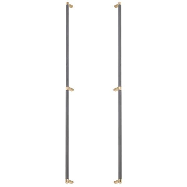 Emtek - Back to Back, Select Appliance Pull 36 Inch C-C, Rectangular Stem, Smooth Bar