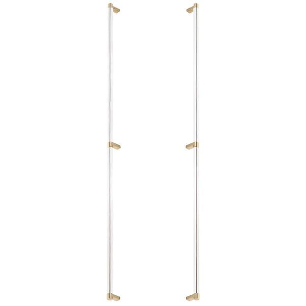 Emtek - Back to Back, Select Appliance Pull 36 Inch C-C, Rectangular Stem, Smooth Bar