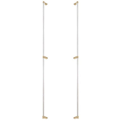 Emtek - Glass Shower Door Back to Back, Select Appliance Pull 36 Inch C-C, Rectangular Stem, Smooth Bar