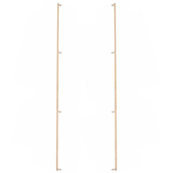 Emtek - Back to Back, Select Appliance Pull 54 Inch C-C, Rectangular Stem, Knurled Bar
