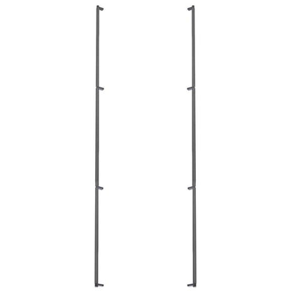 Emtek - Back to Back, Select Appliance Pull 54 Inch C-C, Rectangular Stem, Knurled Bar
