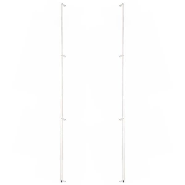 Emtek - Glass Shower Door Back to Back, Select Appliance Pull 54 Inch C-C, Rectangular Stem, Knurled Bar