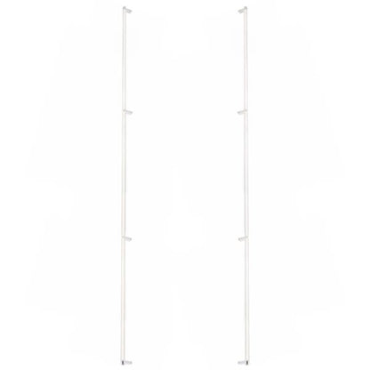 Emtek - Glass Shower Door Back to Back, Select Appliance Pull 54 Inch C-C, Rectangular Stem, Knurled Bar