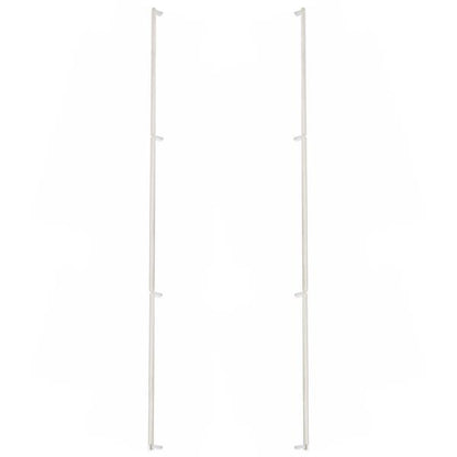 Emtek - Glass Shower Door Back to Back, Select Appliance Pull 54 Inch C-C, Rectangular Stem, Knurled Bar