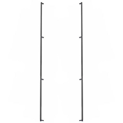 Emtek - Glass Shower Door Back to Back, Select Appliance Pull 54 Inch C-C, Rectangular Stem, Knurled Bar