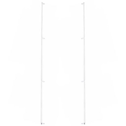 Emtek - Glass Shower Door Back to Back, Select Appliance Pull 54 Inch C-C, Rectangular Stem, Knurled Bar