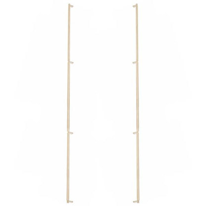 Emtek - Glass Shower Door Back to Back, Select Appliance Pull 54 Inch C-C, Rectangular Stem, Knurled Bar