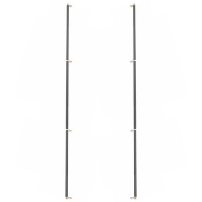 Emtek - Back to Back, Select Appliance Pull 54 Inch C-C, Rectangular Stem, Knurled Bar