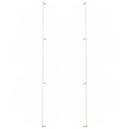 Emtek - Glass Shower Door Back to Back, Select Appliance Pull 54 Inch C-C, Rectangular Stem, Knurled Bar