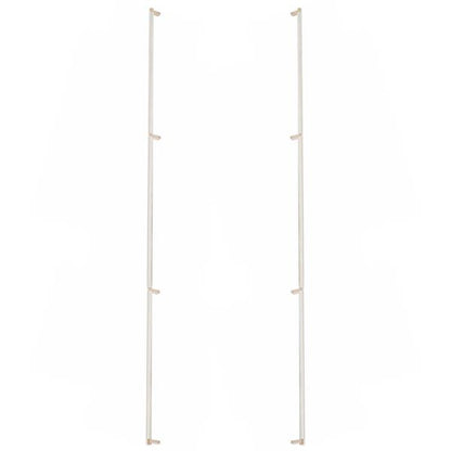 Emtek - Glass Shower Door Back to Back, Select Appliance Pull 54 Inch C-C, Rectangular Stem, Knurled Bar
