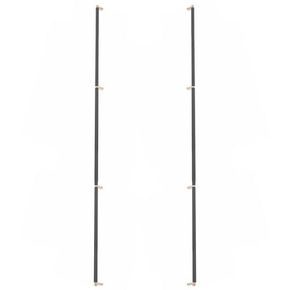 Emtek - Glass Shower Door Back to Back, Select Appliance Pull 54 Inch C-C, Rectangular Stem, Knurled Bar
