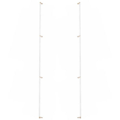 Emtek - Glass Shower Door Back to Back, Select Appliance Pull 54 Inch C-C, Rectangular Stem, Knurled Bar