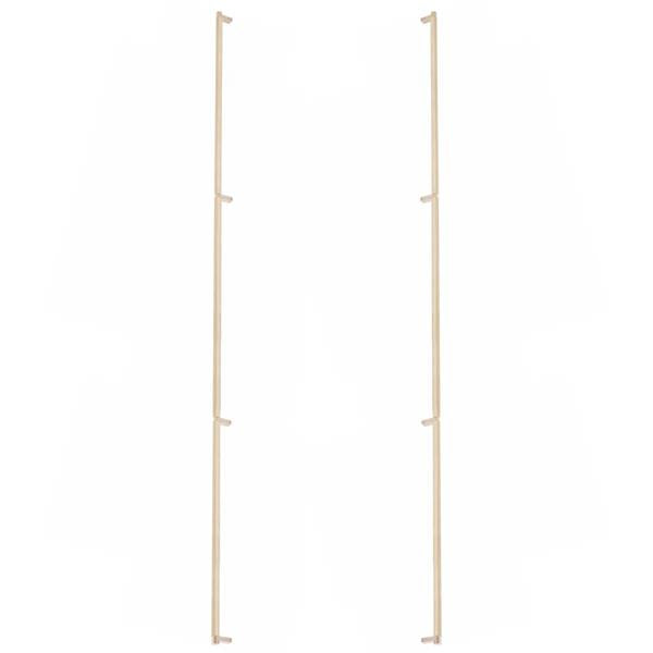 Emtek - Back to Back, Select Appliance Pull 54 Inch C-C, Rectangular Stem, Knurled Bar