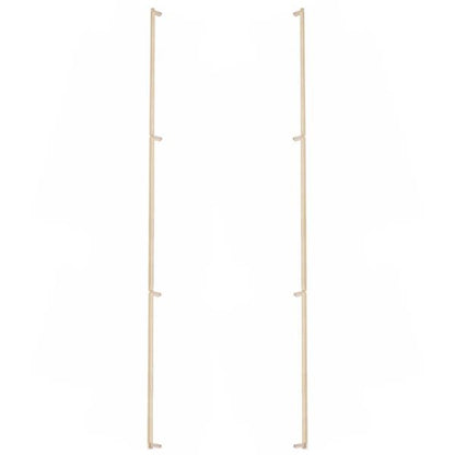 Emtek - Back to Back, Select Appliance Pull 54 Inch C-C, Rectangular Stem, Knurled Bar