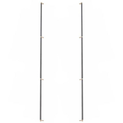 Emtek - Glass Shower Door Back to Back, Select Appliance Pull 54 Inch C-C, Rectangular Stem, Smooth Bar