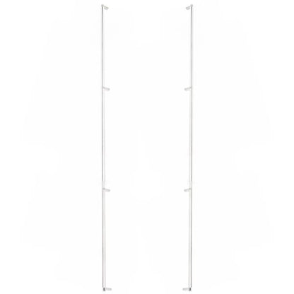 Emtek - Glass Shower Door Back to Back, Select Appliance Pull 54 Inch C-C, Rectangular Stem, Smooth Bar