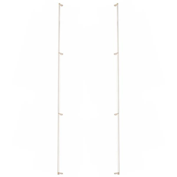 Emtek - Back to Back, Select Appliance Pull 54 Inch C-C, Rectangular Stem, Smooth Bar