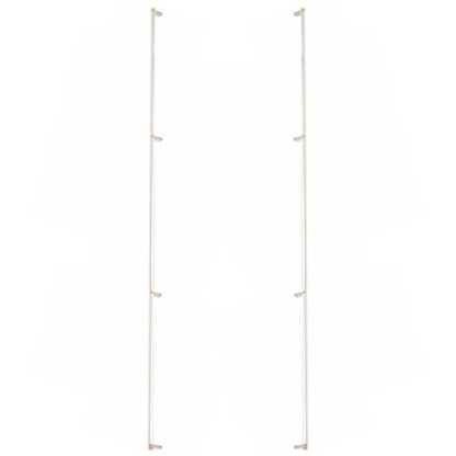 Emtek - Glass Shower Door Back to Back, Select Appliance Pull 54 Inch C-C, Rectangular Stem, Smooth Bar