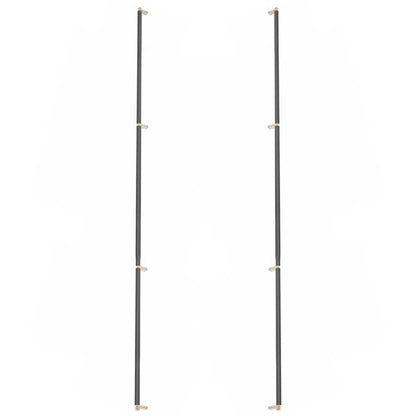 Emtek - Glass Shower Door Back to Back, Select Appliance Pull 54 Inch C-C, Rectangular Stem, Smooth Bar