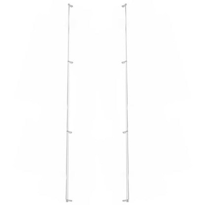 Emtek - Glass Shower Door Back to Back, Select Appliance Pull 54 Inch C-C, Rectangular Stem, Smooth Bar