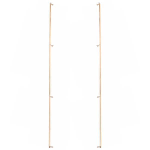 Emtek - Back to Back, Select Appliance Pull 54 Inch C-C, Rectangular Stem, Smooth Bar
