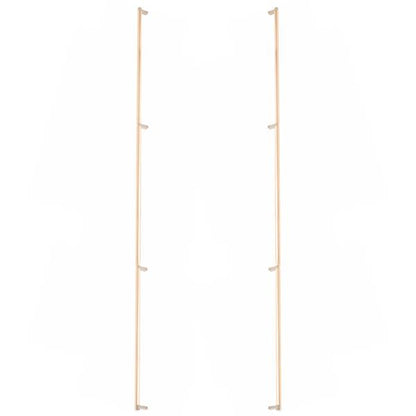 Emtek - Back to Back, Select Appliance Pull 54 Inch C-C, Rectangular Stem, Smooth Bar