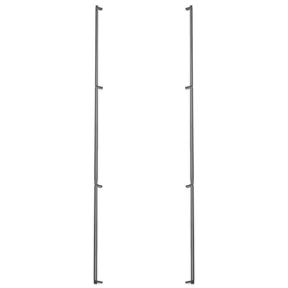 Emtek - Back to Back, Select Appliance Pull 54 Inch C-C, Rectangular Stem, Smooth Bar