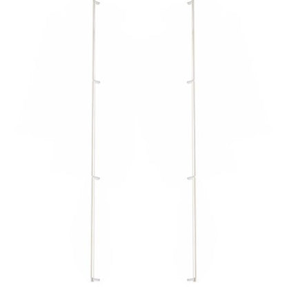 Emtek - Glass Shower Door Back to Back, Select Appliance Pull 54 Inch C-C, Rectangular Stem, Smooth Bar