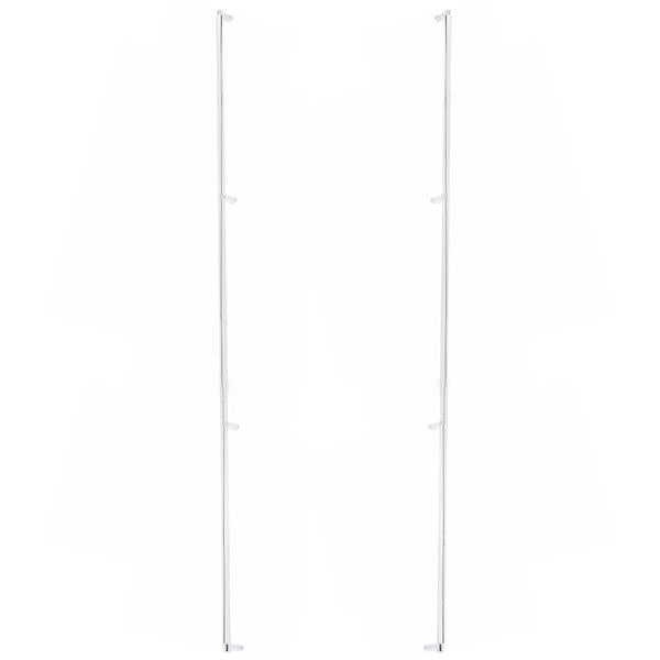 Emtek - Back to Back, Select Appliance Pull 54 Inch C-C, Rectangular Stem, Smooth Bar