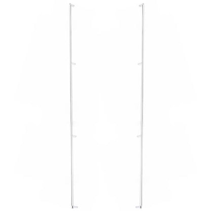 Emtek - Glass Shower Door Back to Back, Select Appliance Pull 54 Inch C-C, Rectangular Stem, Smooth Bar