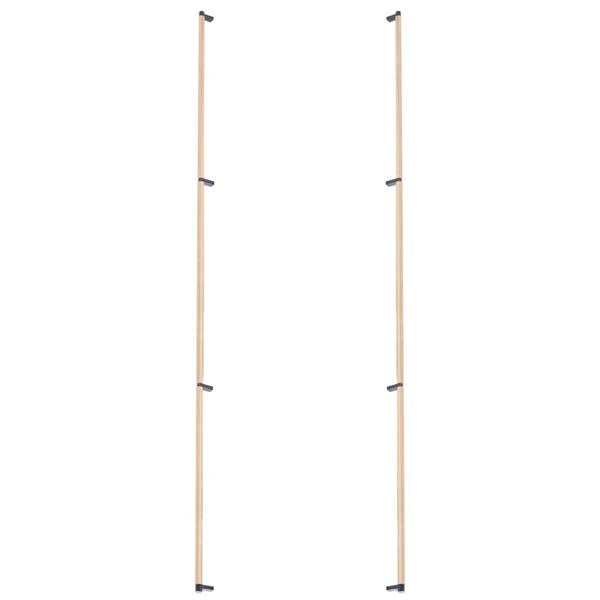 Emtek - Back to Back, Select Appliance Pull 54 Inch C-C, Rectangular Stem, Knurled Bar