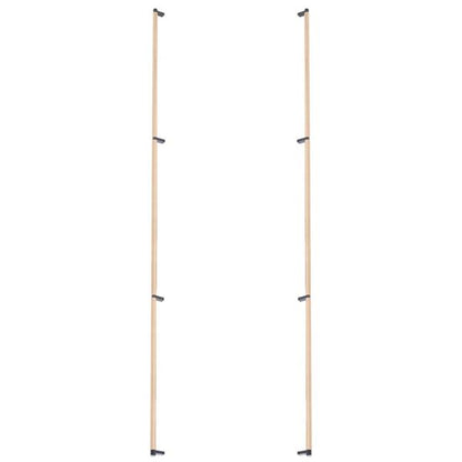 Emtek - Glass Shower Door Back to Back, Select Appliance Pull 54 Inch C-C, Rectangular Stem, Knurled Bar