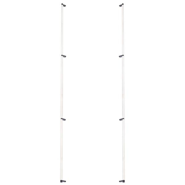 Emtek - Back to Back, Select Appliance Pull 54 Inch C-C, Rectangular Stem, Knurled Bar