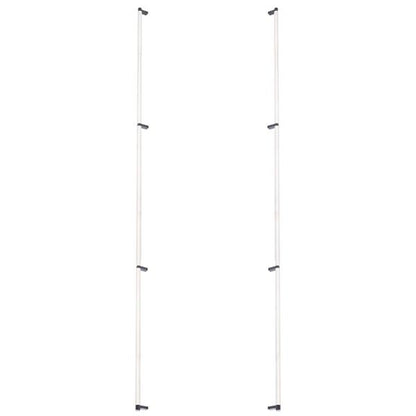Emtek - Glass Shower Door Back to Back, Select Appliance Pull 54 Inch C-C, Rectangular Stem, Knurled Bar