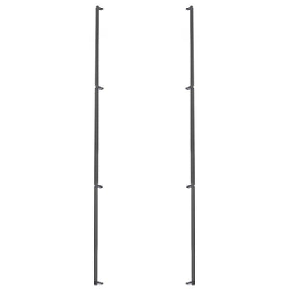 Emtek - Back to Back, Select Appliance Pull 54 Inch C-C, Rectangular Stem, Knurled Bar