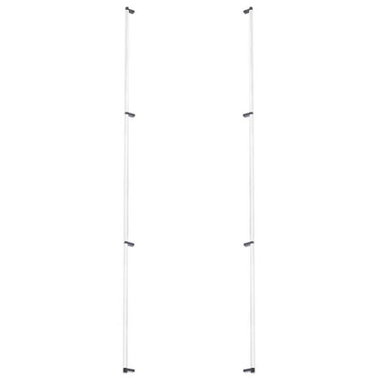 Emtek - Glass Shower Door Back to Back, Select Appliance Pull 54 Inch C-C, Rectangular Stem, Knurled Bar