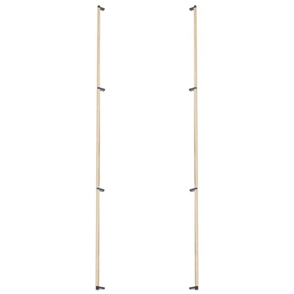Emtek - Back to Back, Select Appliance Pull 54 Inch C-C, Rectangular Stem, Knurled Bar