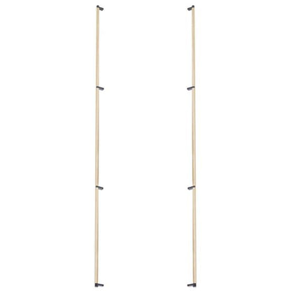 Emtek - Back to Back, Select Appliance Pull 54 Inch C-C, Rectangular Stem, Knurled Bar