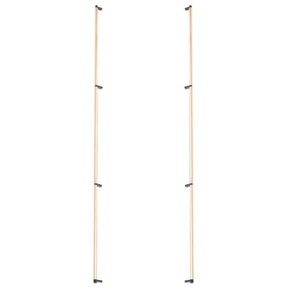Emtek - Glass Shower Door Back to Back, Select Appliance Pull 54 Inch C-C, Rectangular Stem, Smooth Bar