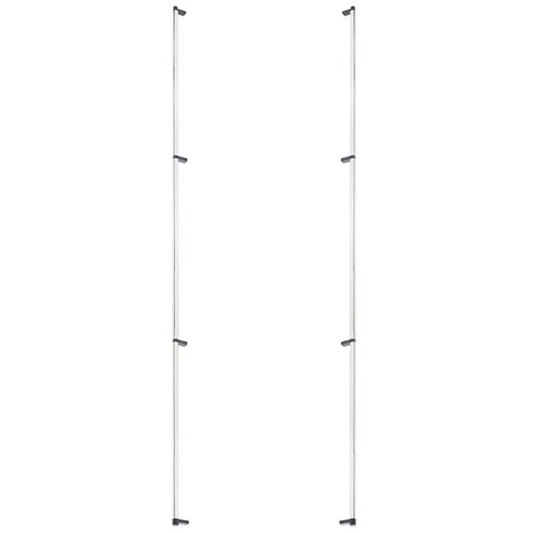 Emtek - Back to Back, Select Appliance Pull 54 Inch C-C, Rectangular Stem, Smooth Bar
