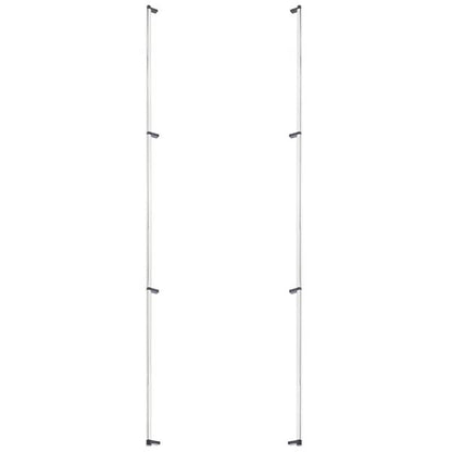 Emtek - Glass Shower Door Back to Back, Select Appliance Pull 54 Inch C-C, Rectangular Stem, Smooth Bar
