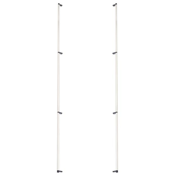 Emtek - Glass Shower Door Back to Back, Select Appliance Pull 54 Inch C-C, Rectangular Stem, Smooth Bar