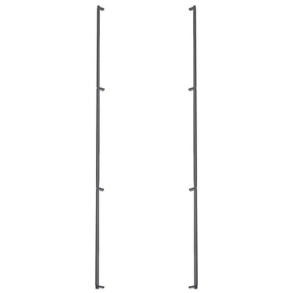 Emtek - Glass Shower Door Back to Back, Select Appliance Pull 54 Inch C-C, Rectangular Stem, Smooth Bar