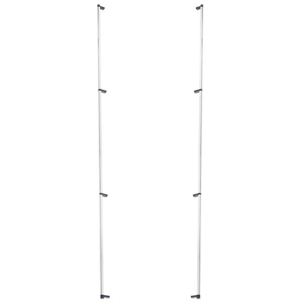 Emtek - Glass Shower Door Back to Back, Select Appliance Pull 54 Inch C-C, Rectangular Stem, Smooth Bar
