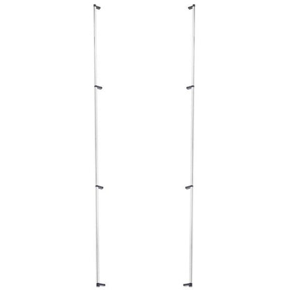 Emtek - Glass Shower Door Back to Back, Select Appliance Pull 54 Inch C-C, Rectangular Stem, Smooth Bar