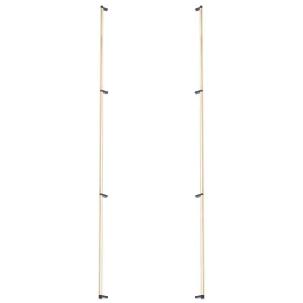 Emtek - Back to Back, Select Appliance Pull 54 Inch C-C, Rectangular Stem, Smooth Bar
